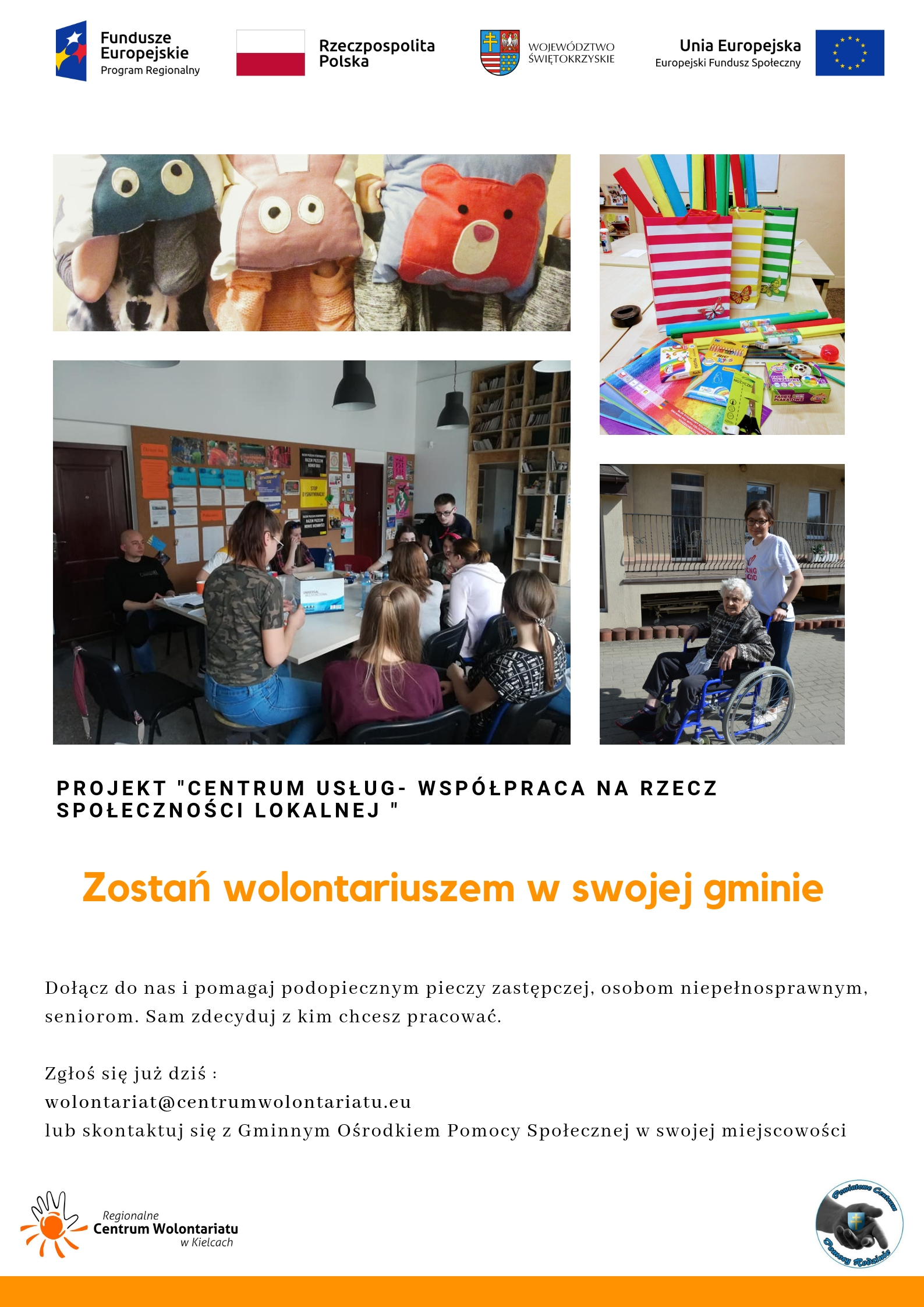 Zostań wolontariuszem !!!, Miejsko-Gminny Ośrodek Pomocy Społecznej w Łopusznie