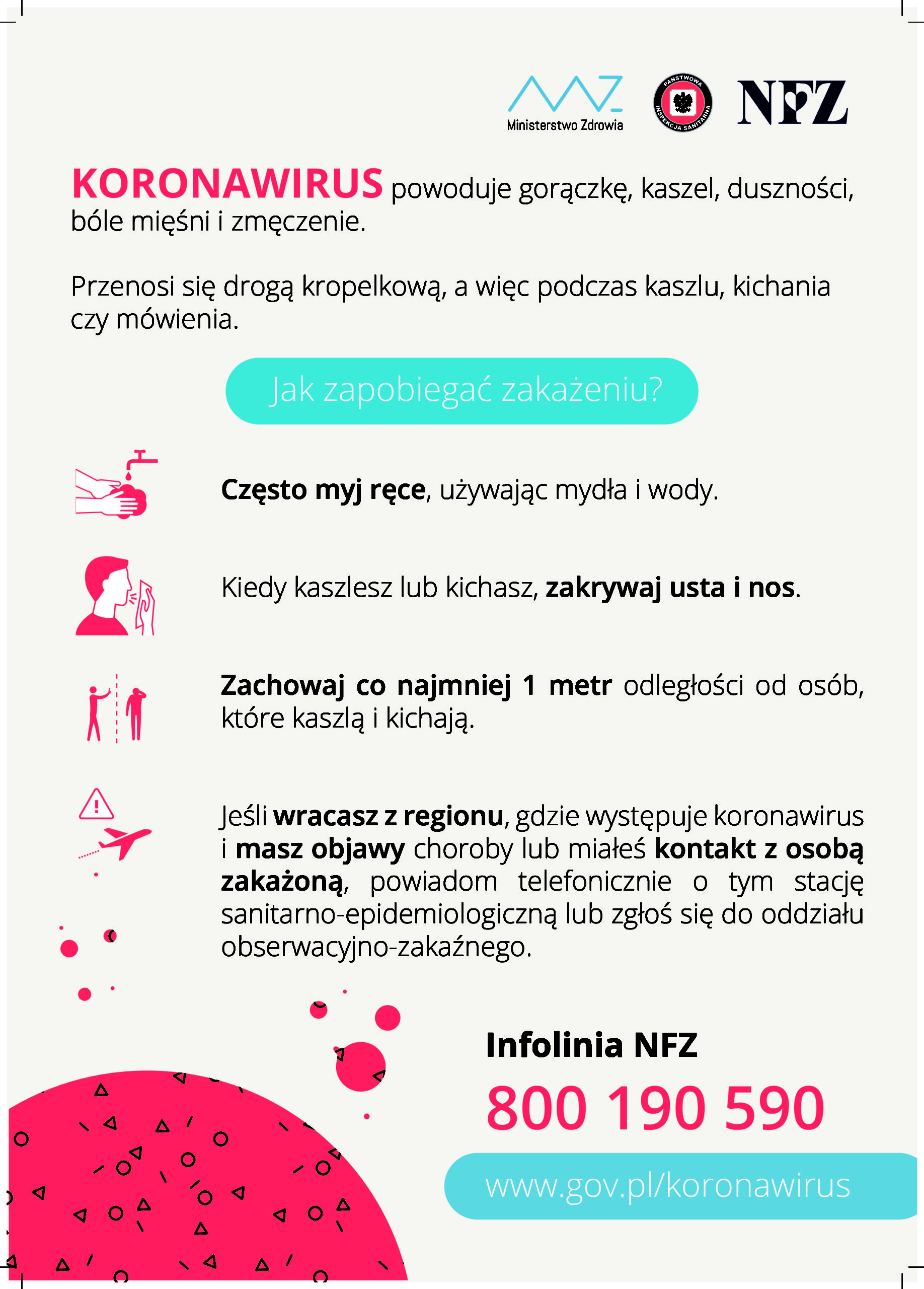 Koronawirus &#8211; ważne informacje, Miejsko-Gminny Ośrodek Pomocy Społecznej w Łopusznie